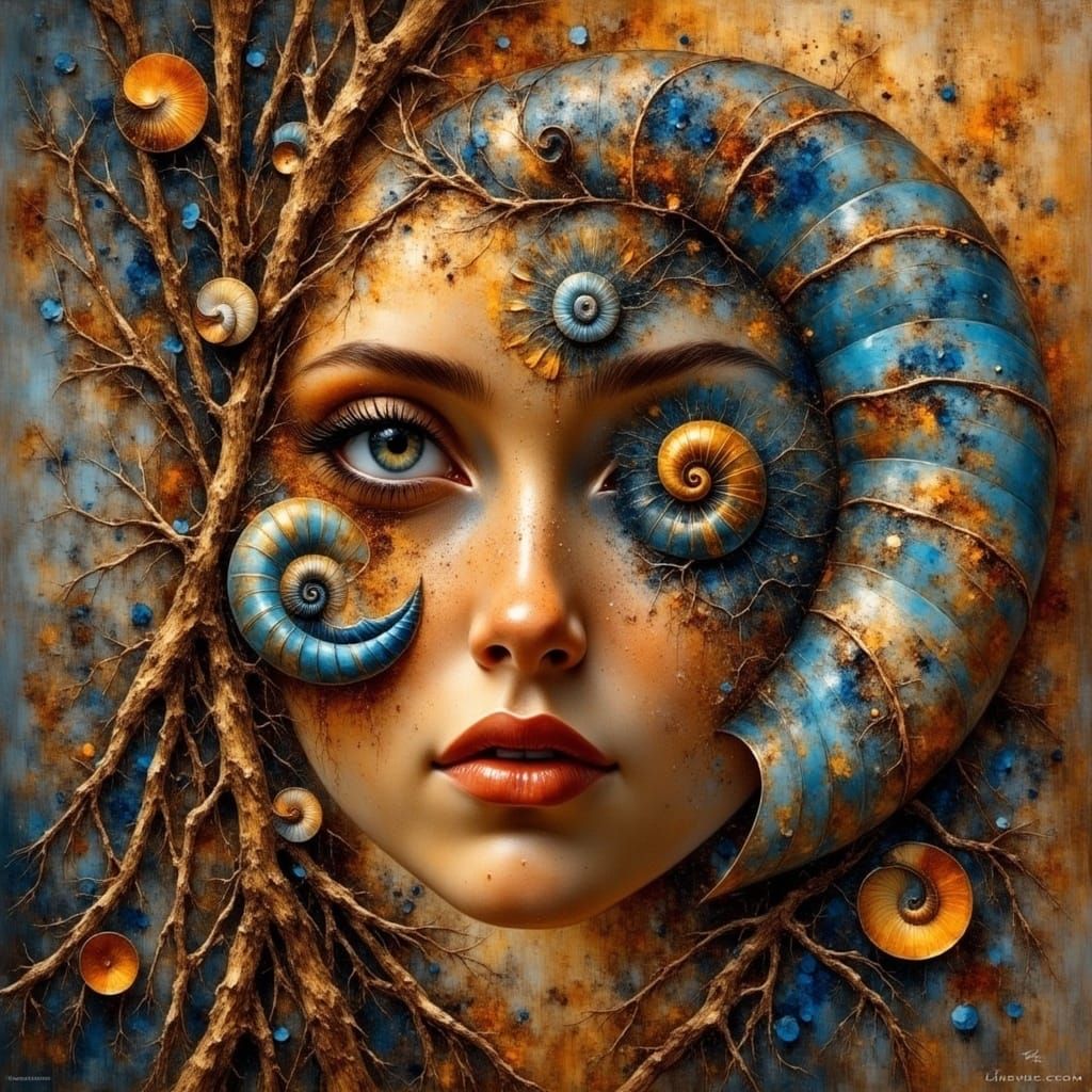 Surreal Face Blending with Nature Elements