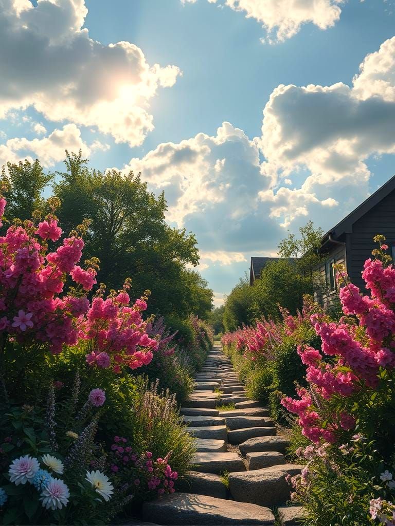 Eternal Summer: A Romantic Floral Painting