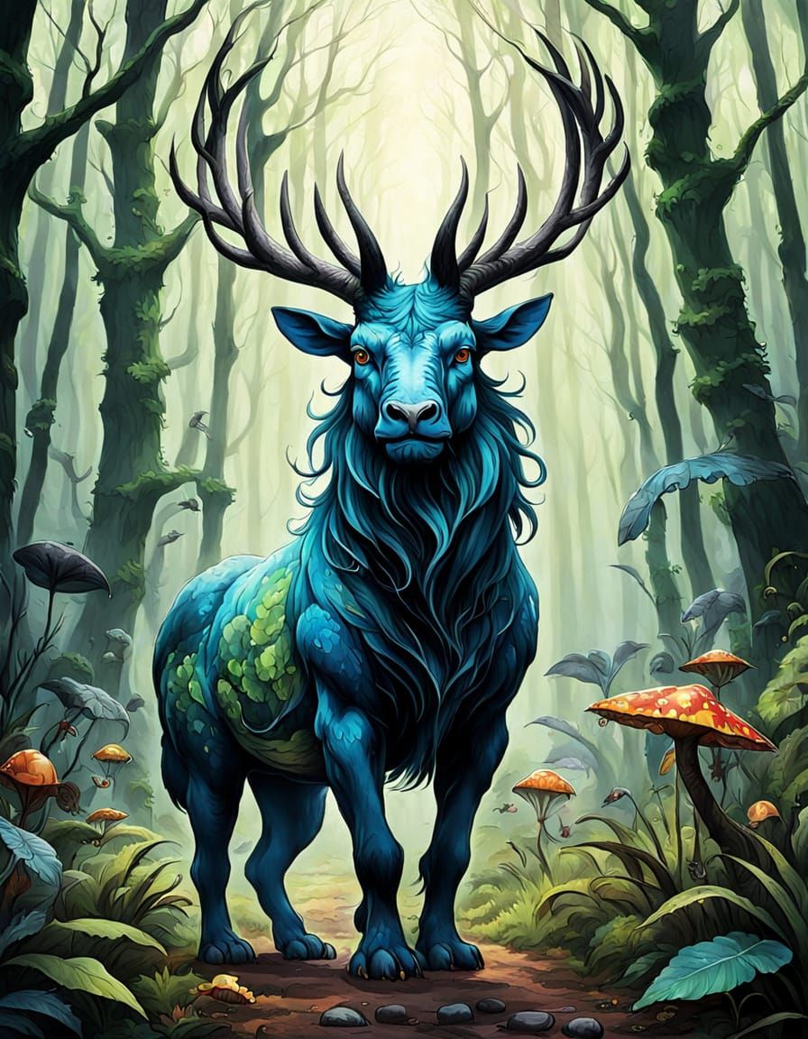 Mythical Creatures in Modern Wilds: Quirky Primitivism