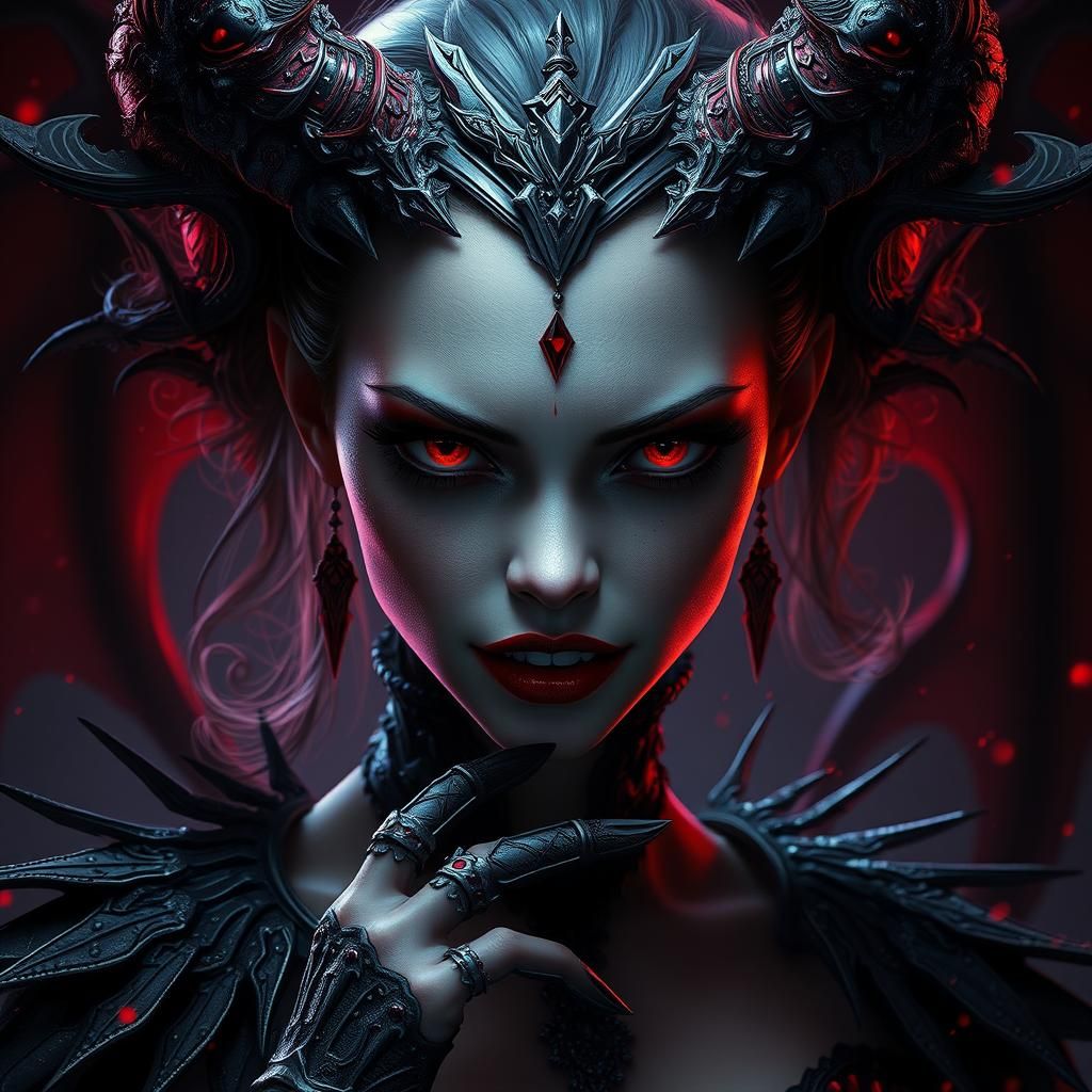 Evil Beauty: A Vampire Girl Fantasy Concept
