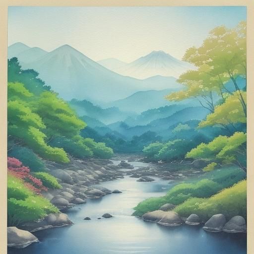 Golden Anime Queen Balances Cups by River