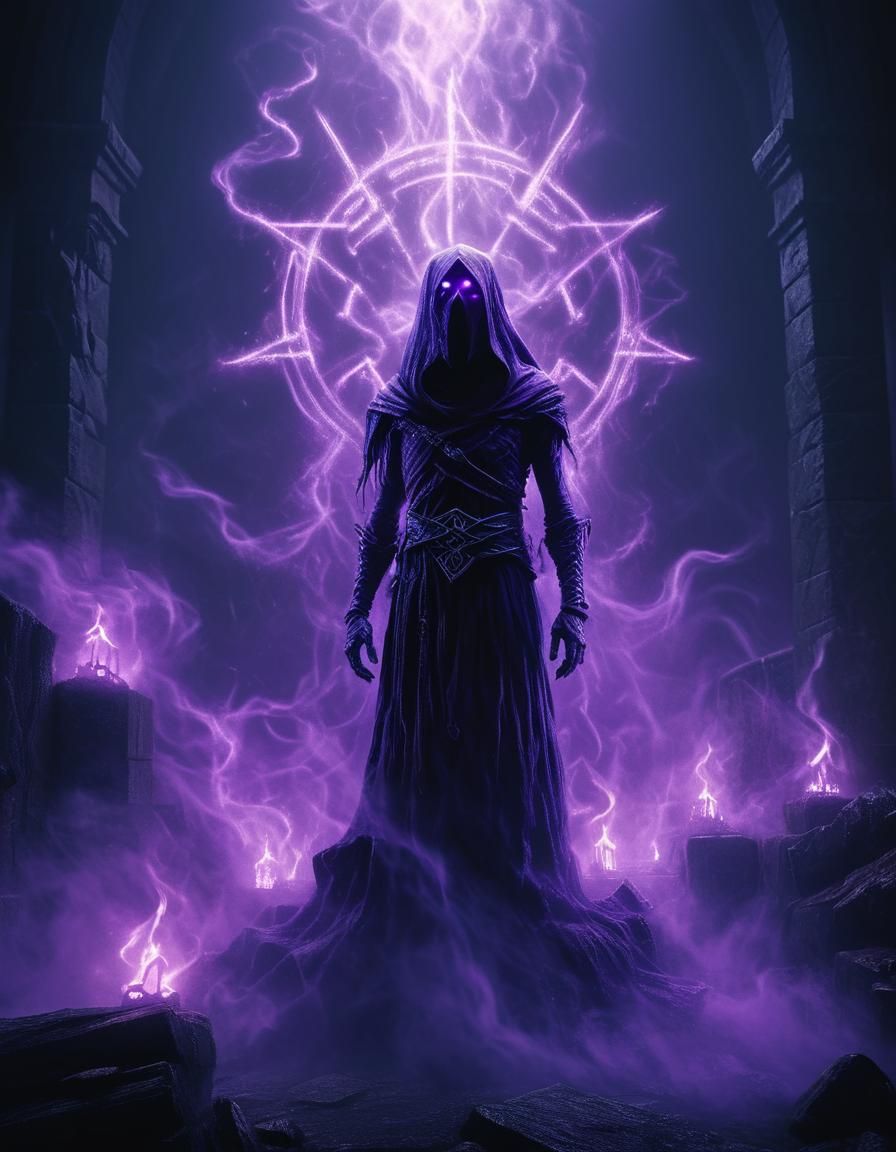 Ethereal Apparition in Dark Fantasy Nightmare Realm