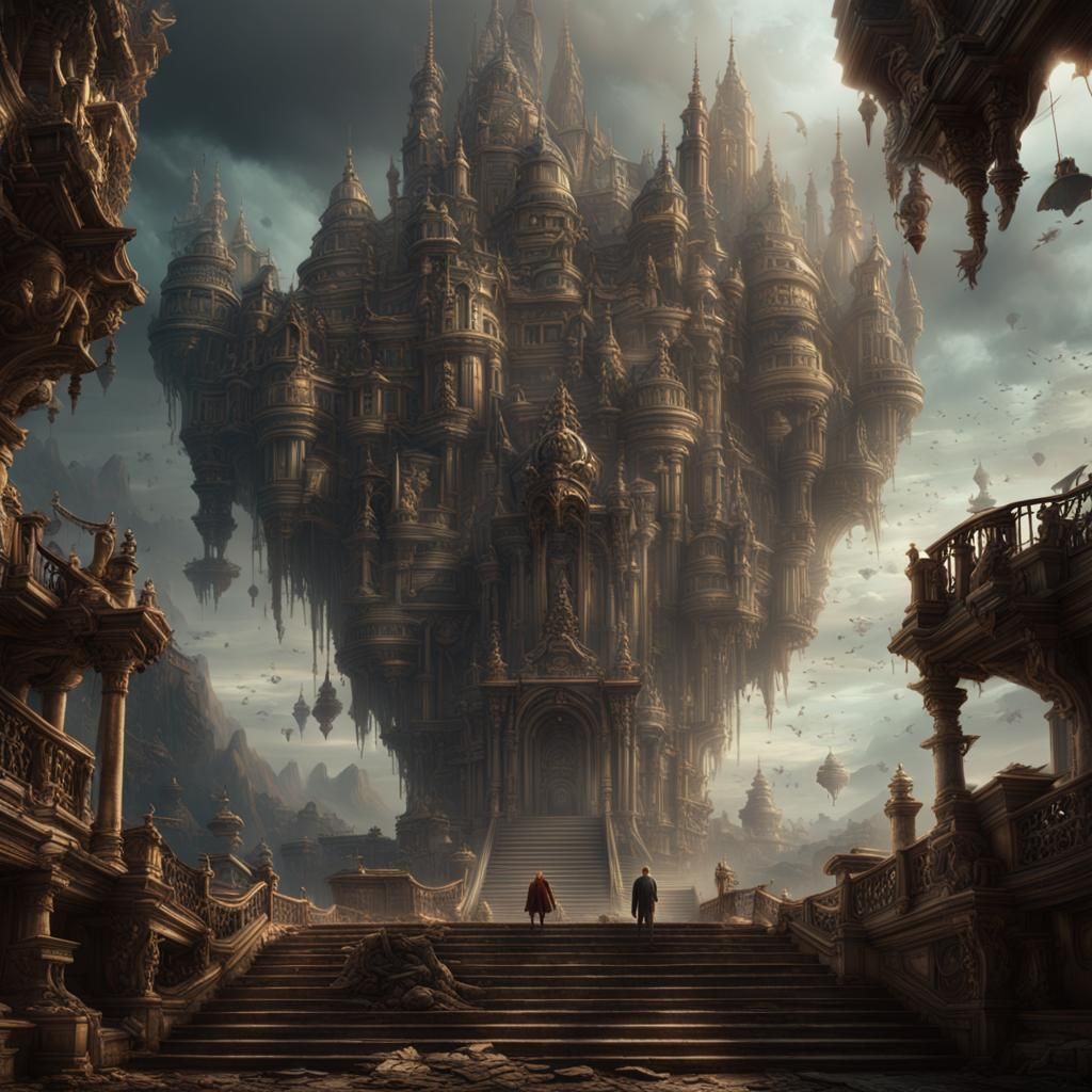 Epic Alien in a Dramatic Digital Painting