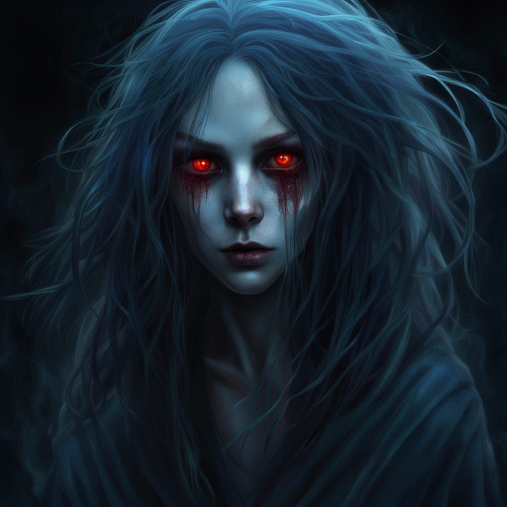 Ethereal Apparitions in Detailed Matte Painting Style