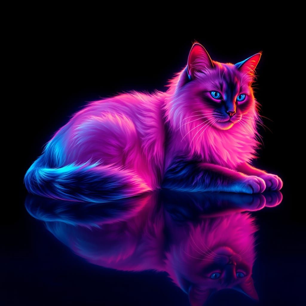 Neon Cat