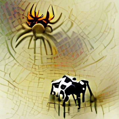Abstract Cow Spider