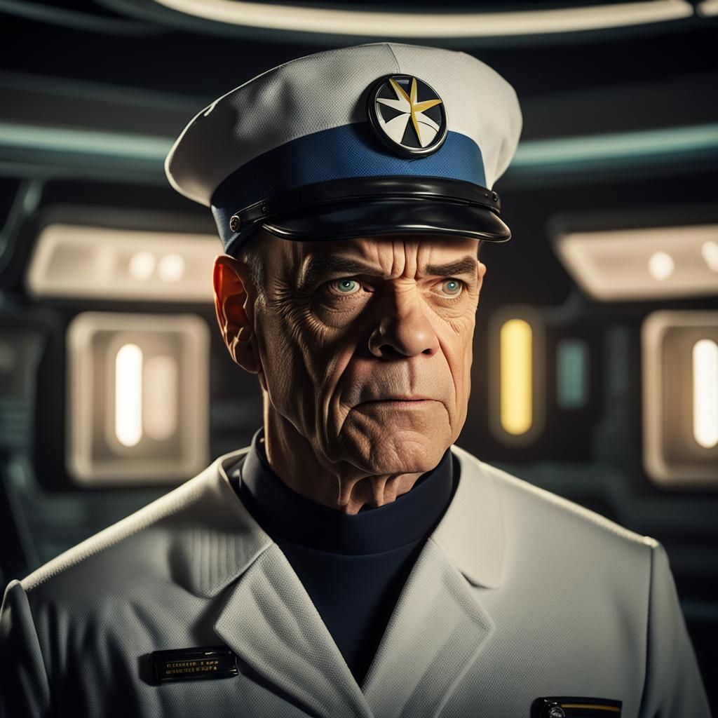 The Doctor in Sickbay: A Hyperrealistic Star Trek Portrait