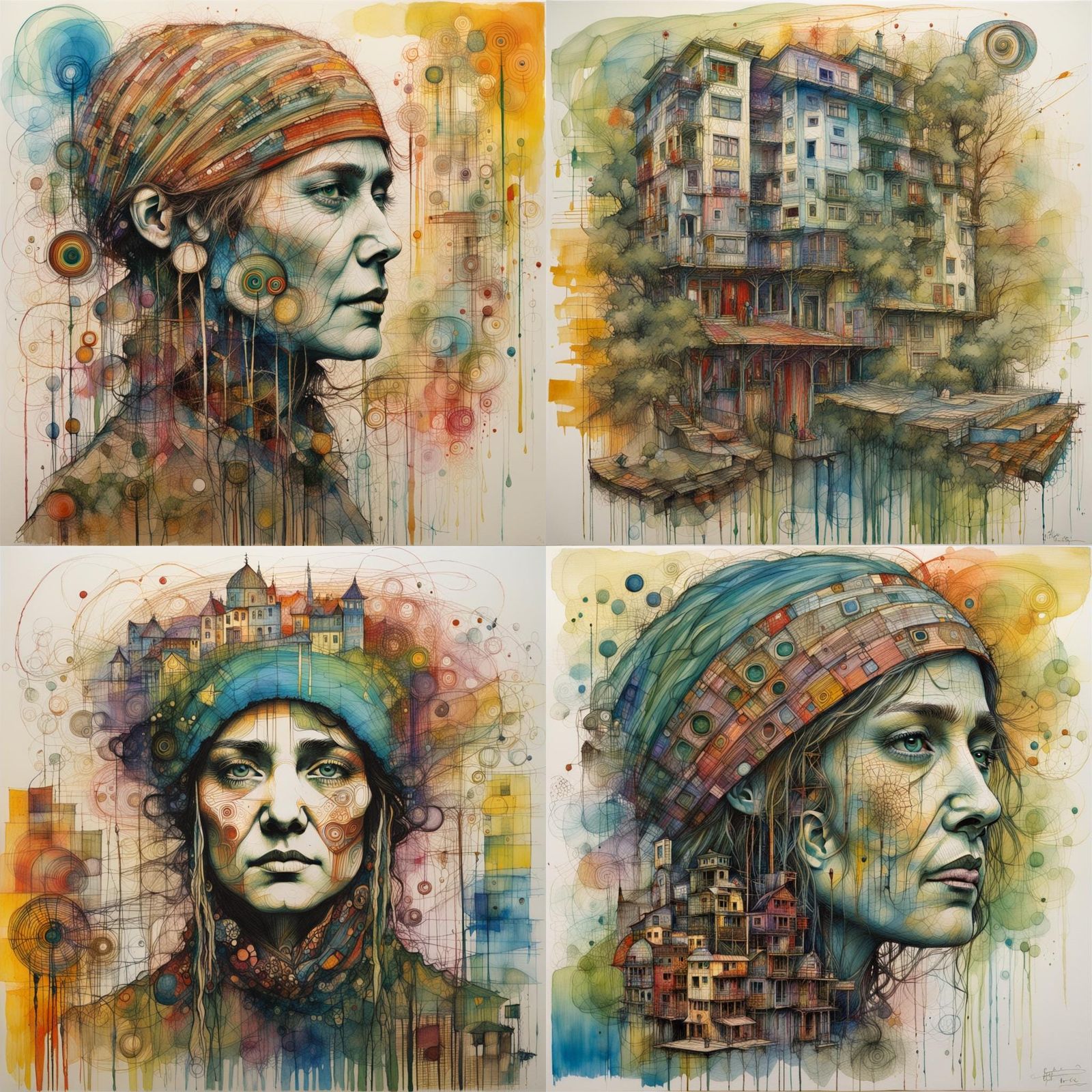 Abstract Organic Forms in Vivid Colors