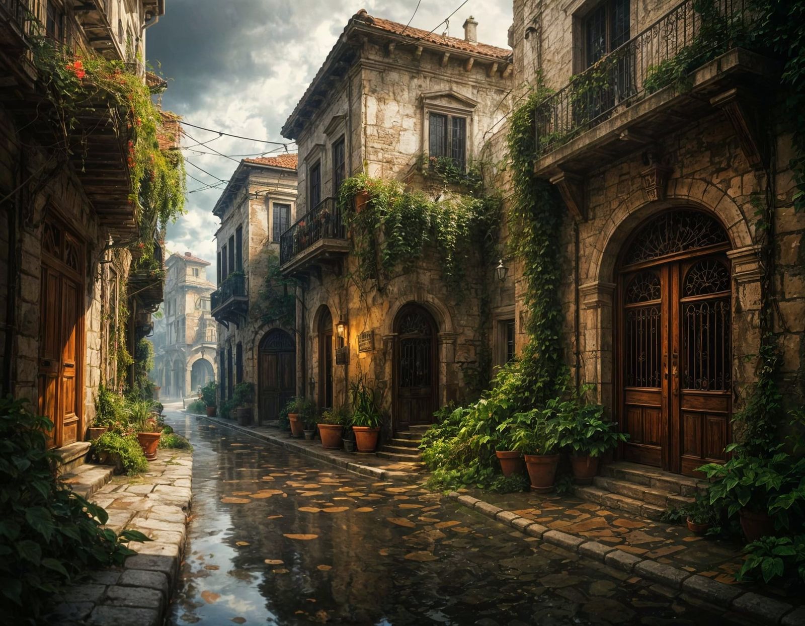 After Rain, the Street Breathes