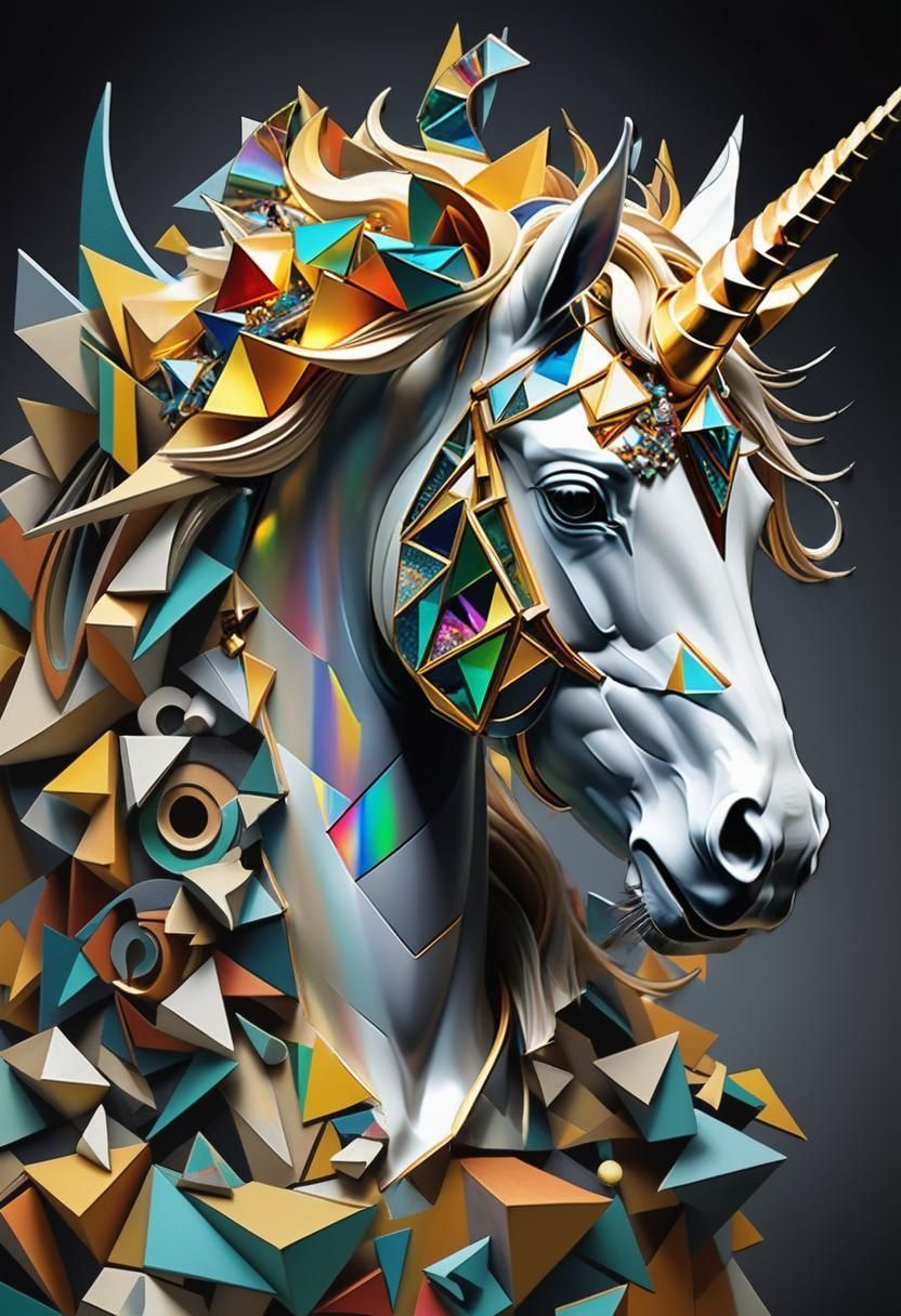 Cubism Unicorn