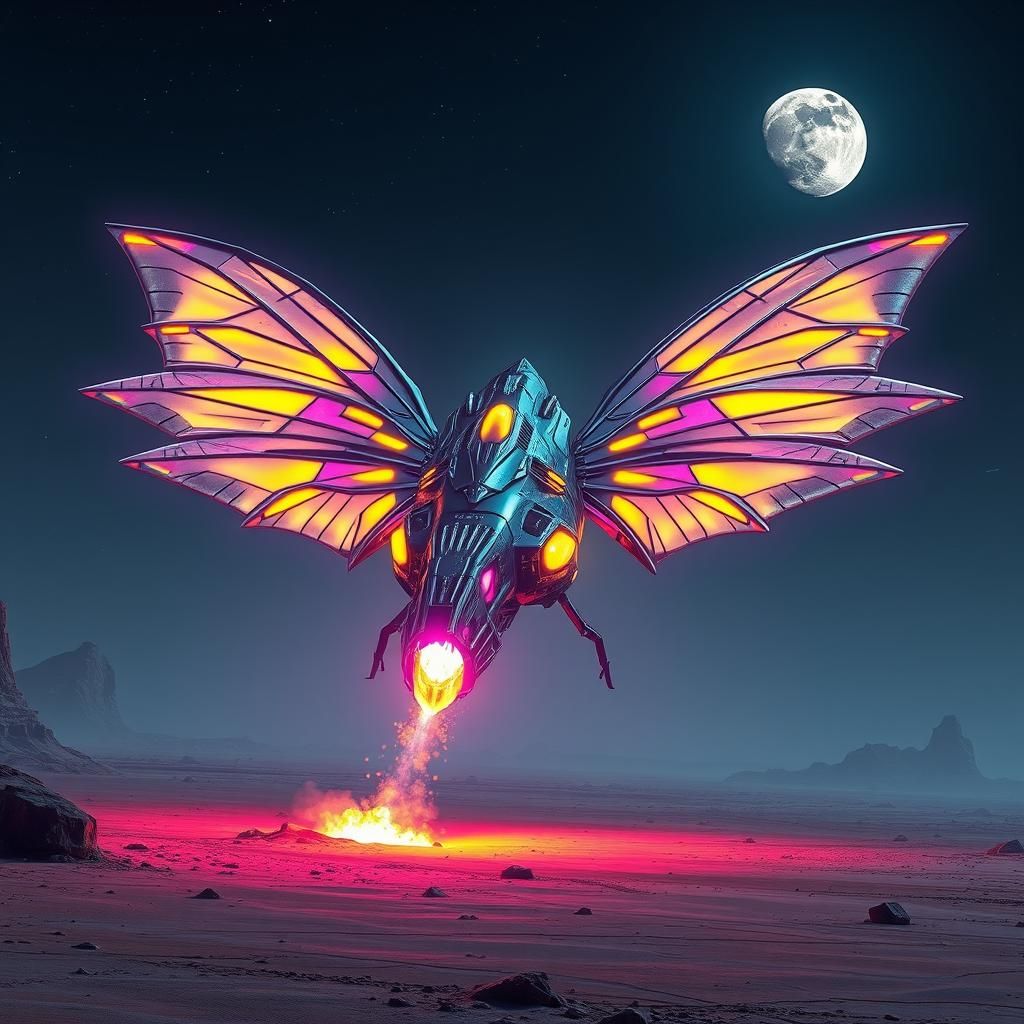 sci fi dragonfly spaceship..