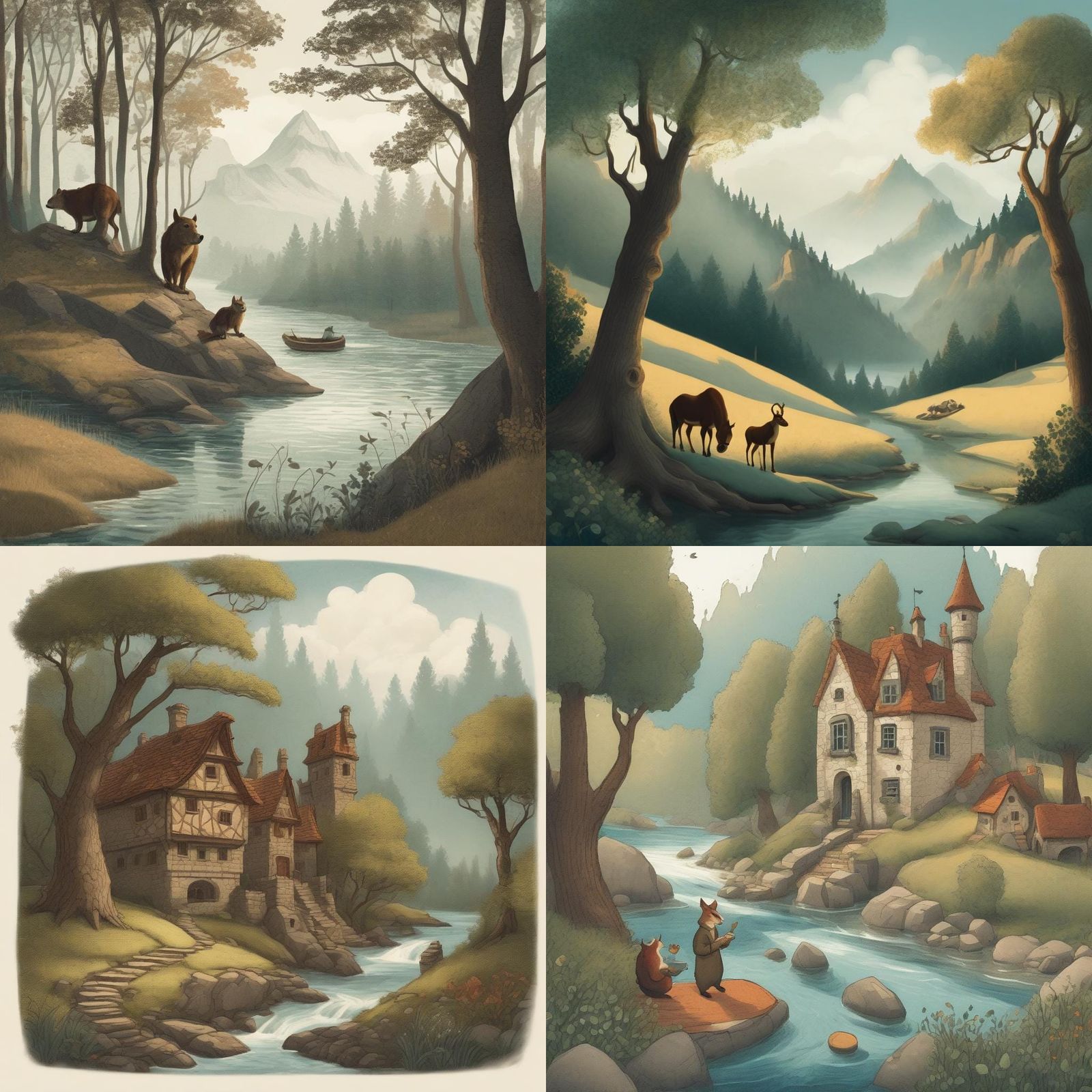 AI Generated Storybook Illustration