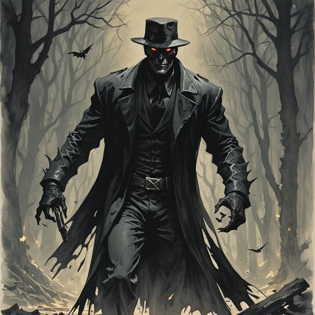 Sinister Shadow Man Artwork