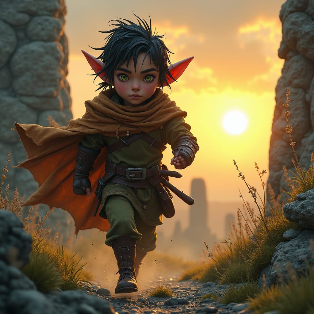 Gnome Artificer Escapes into Neolithic Landscape