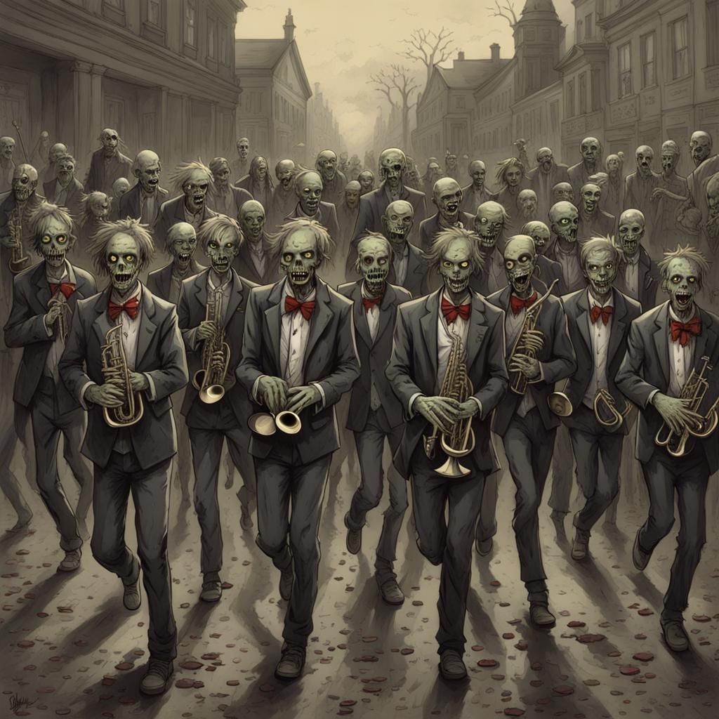 Zombie High School Marching Band