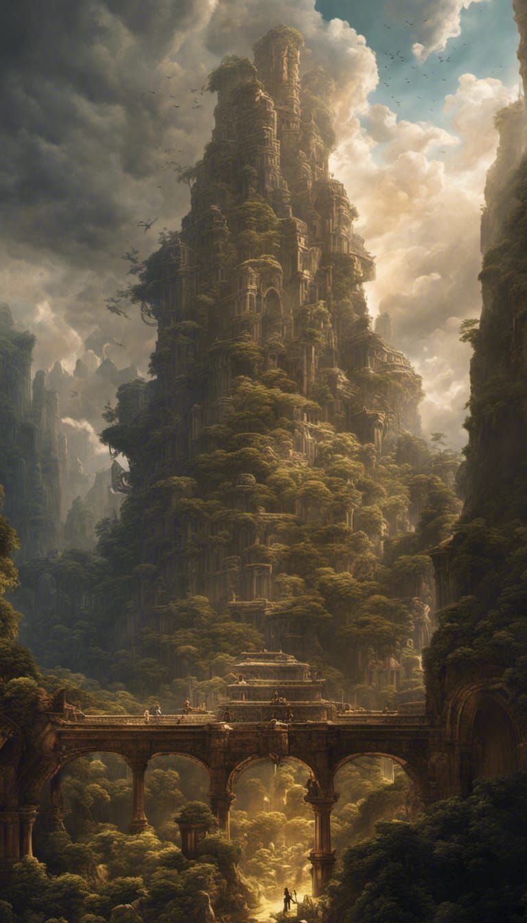 Epic Digital Matte Painting of Joseph Campbell