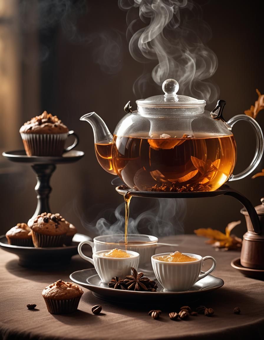 Elegant Teapot Still Life: Luxurious Product Photography