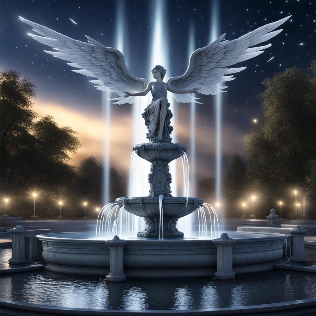 Angel fountain