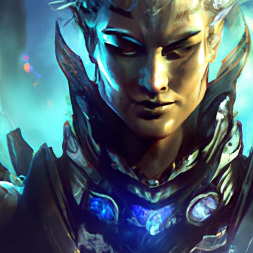 Detailed Portrait of Anti-Hero in Dynamic Lighting