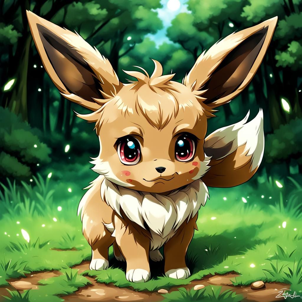 Chibi Eevee Anime Key Visual