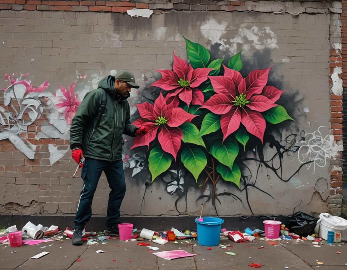 Vibrant Street Art in Urban Decay