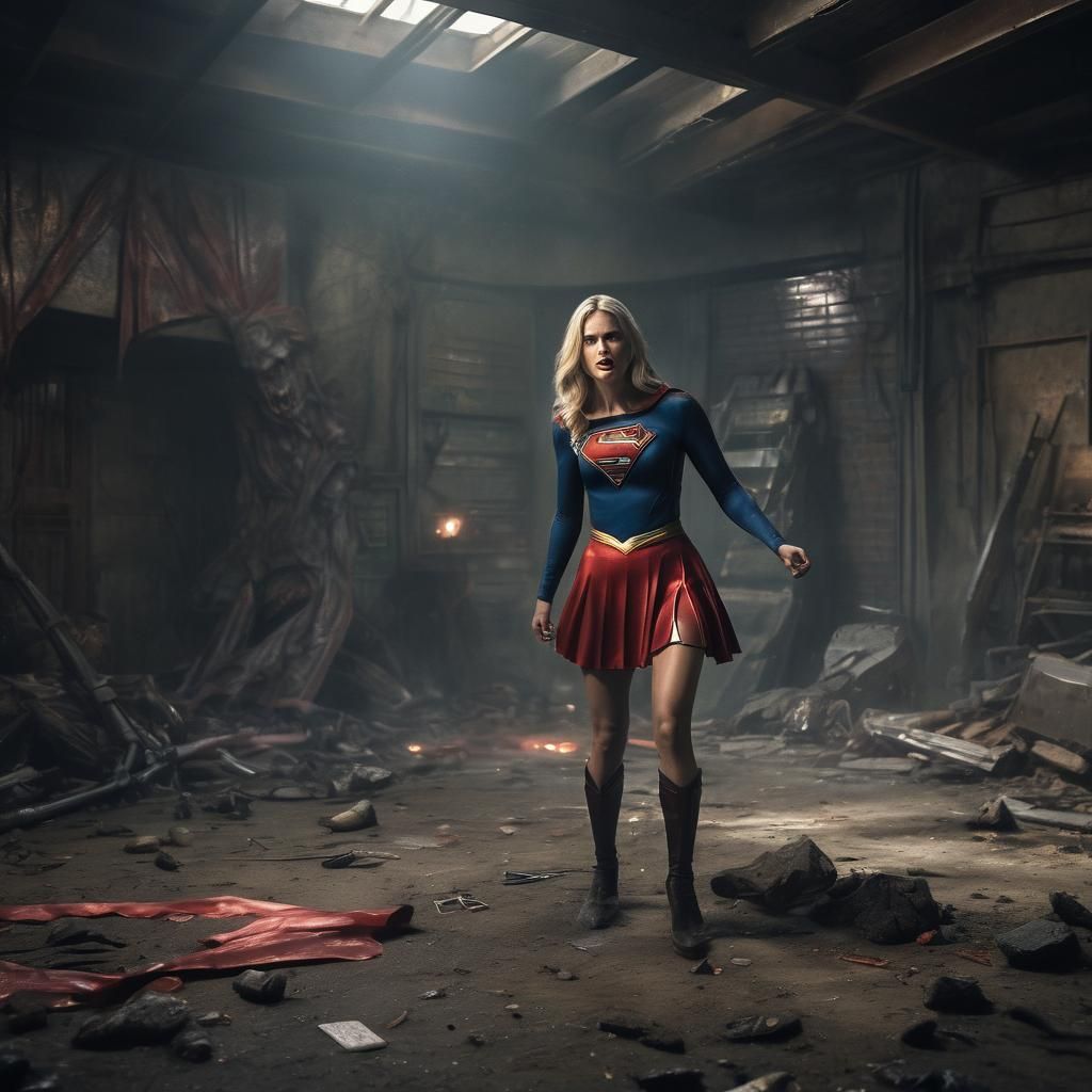 Supergirl's Dramatic Fight in Monster Lair