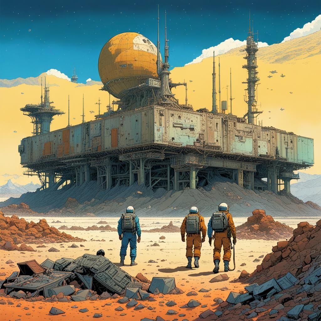 Space Cowboys Scavenge Abandoned Military Base