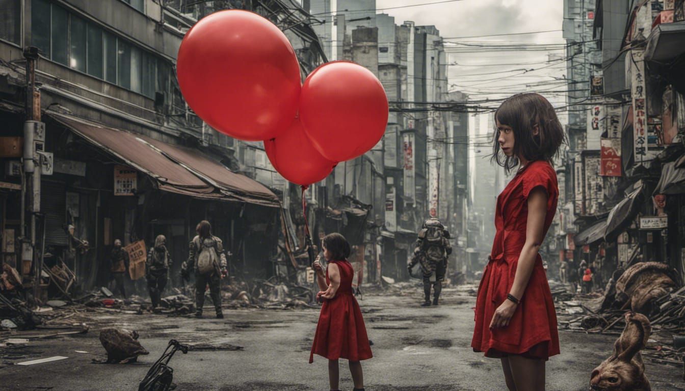 Post-Apocalyptic Tokyo: Xenomorphs and Red Dress