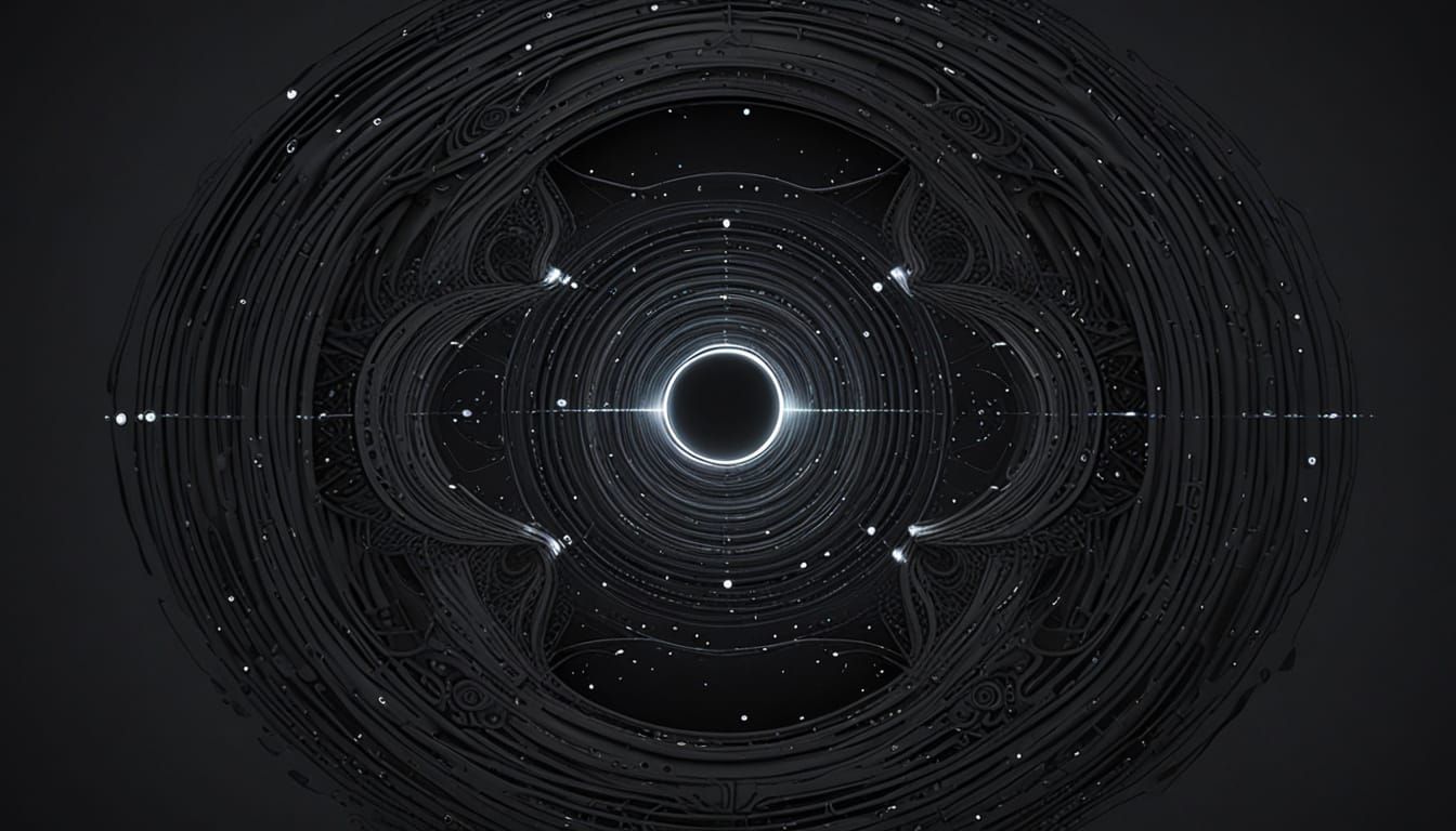 Abstract Infinite Void Generated by AI