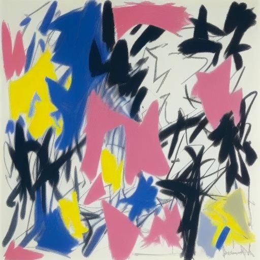 Abstract Spring Dream in Chaotic Colors