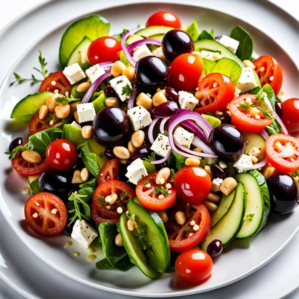 Greek Salad: A Culinary Masterpiece in High Resolution