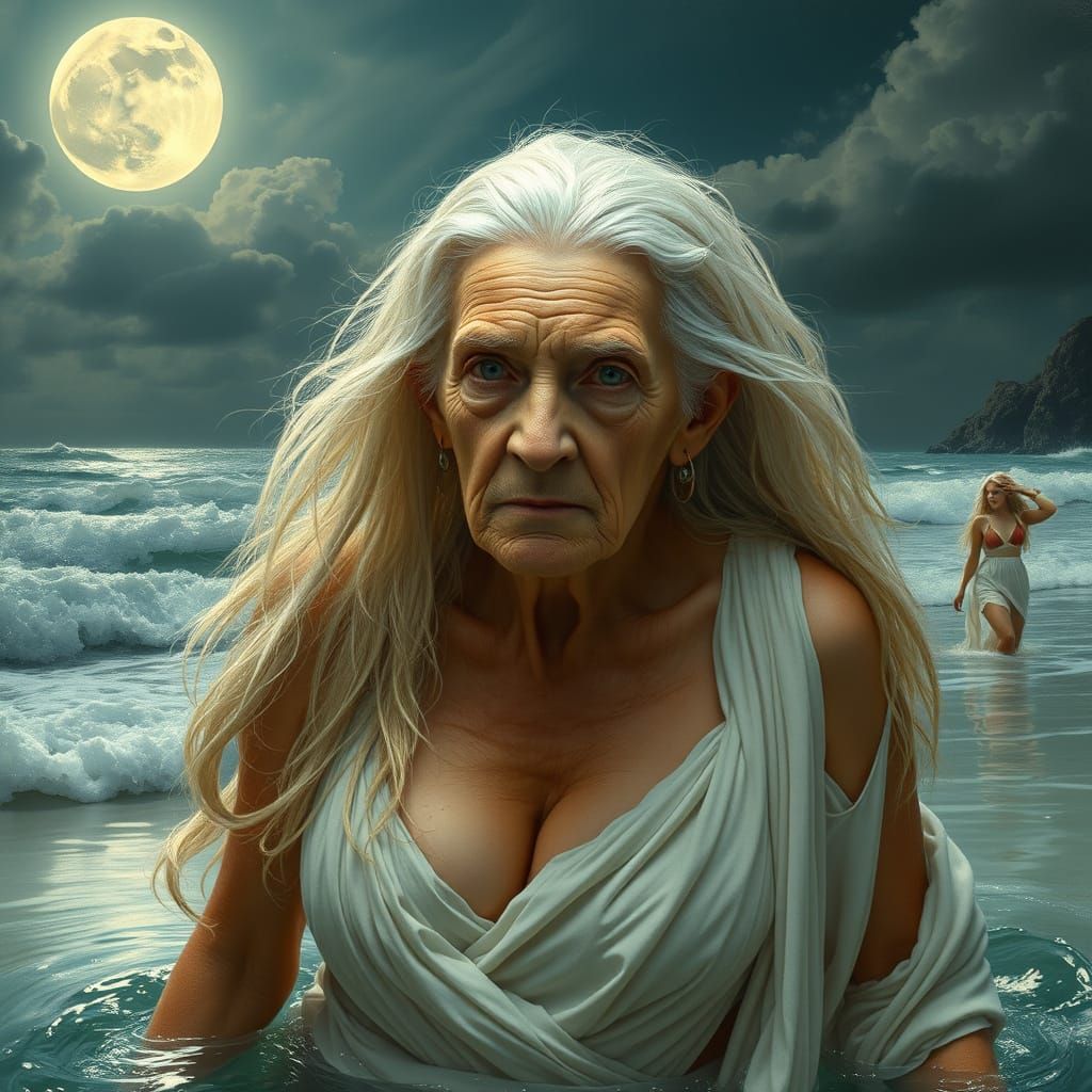 Aphrodite Reimagined: Botticelli-Style Digital Painting