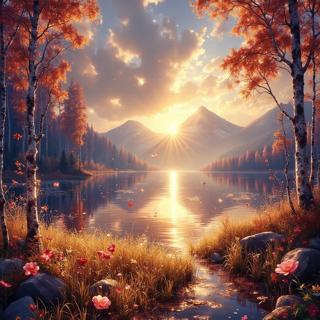 Fantastical Landscape: New World Awakens in Vibrant Color