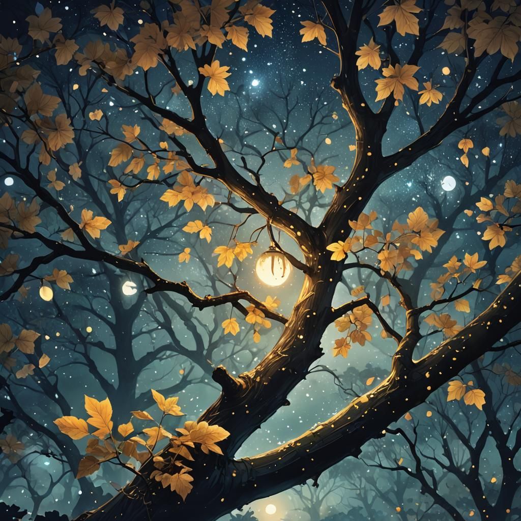 Serene Forest: Worm Gnawing Chestnut, 3D Anime Art