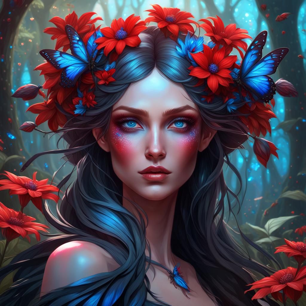 Beautiful dark fairy