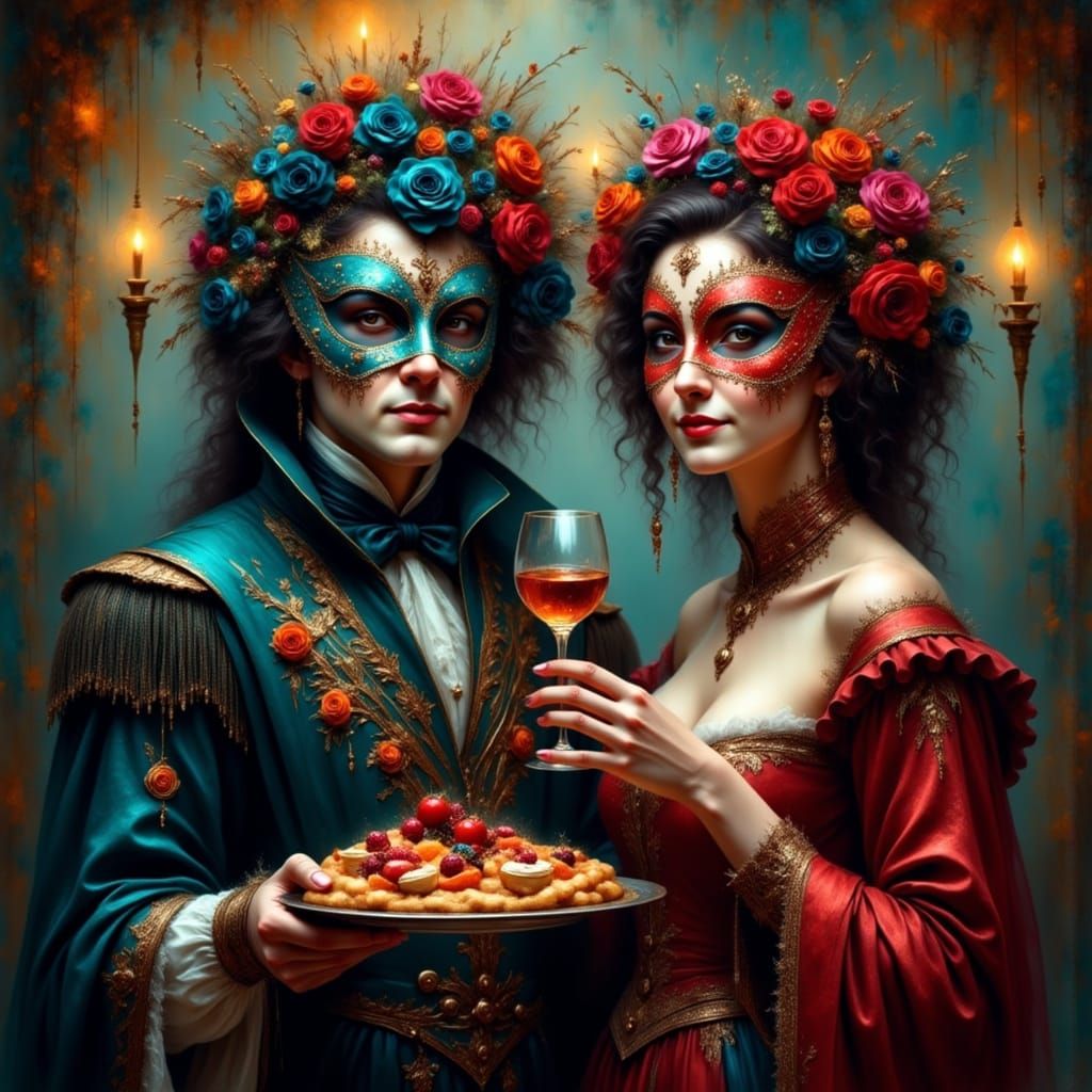 Haunted Masquerade Ball With Ghostly Servers