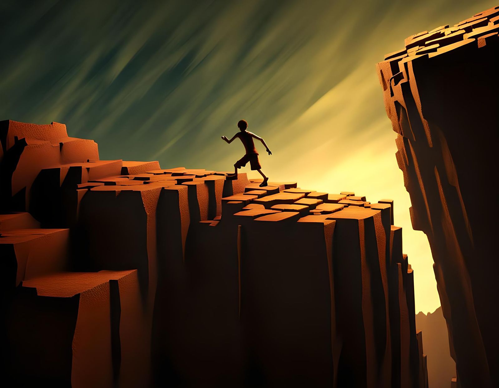 Extreme Parkour on a Giant's Face in Shadowlight