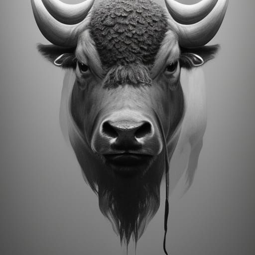 Elegant Buffalo in Tuxedo, Final Fantasy Tactics Style