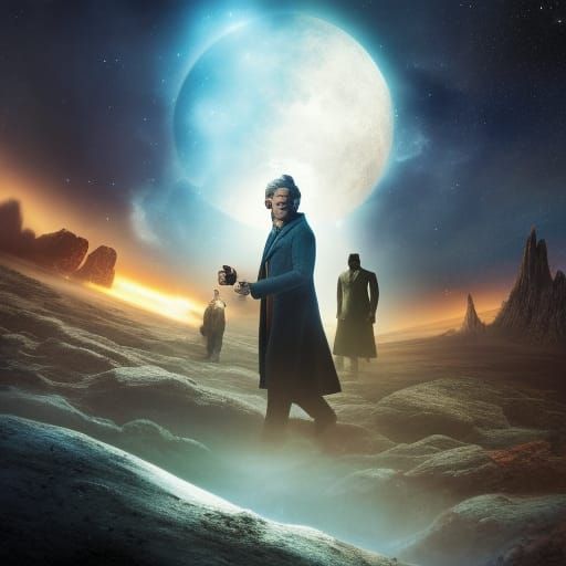 Doctor Who Time Travel: Detailed Matte Painting