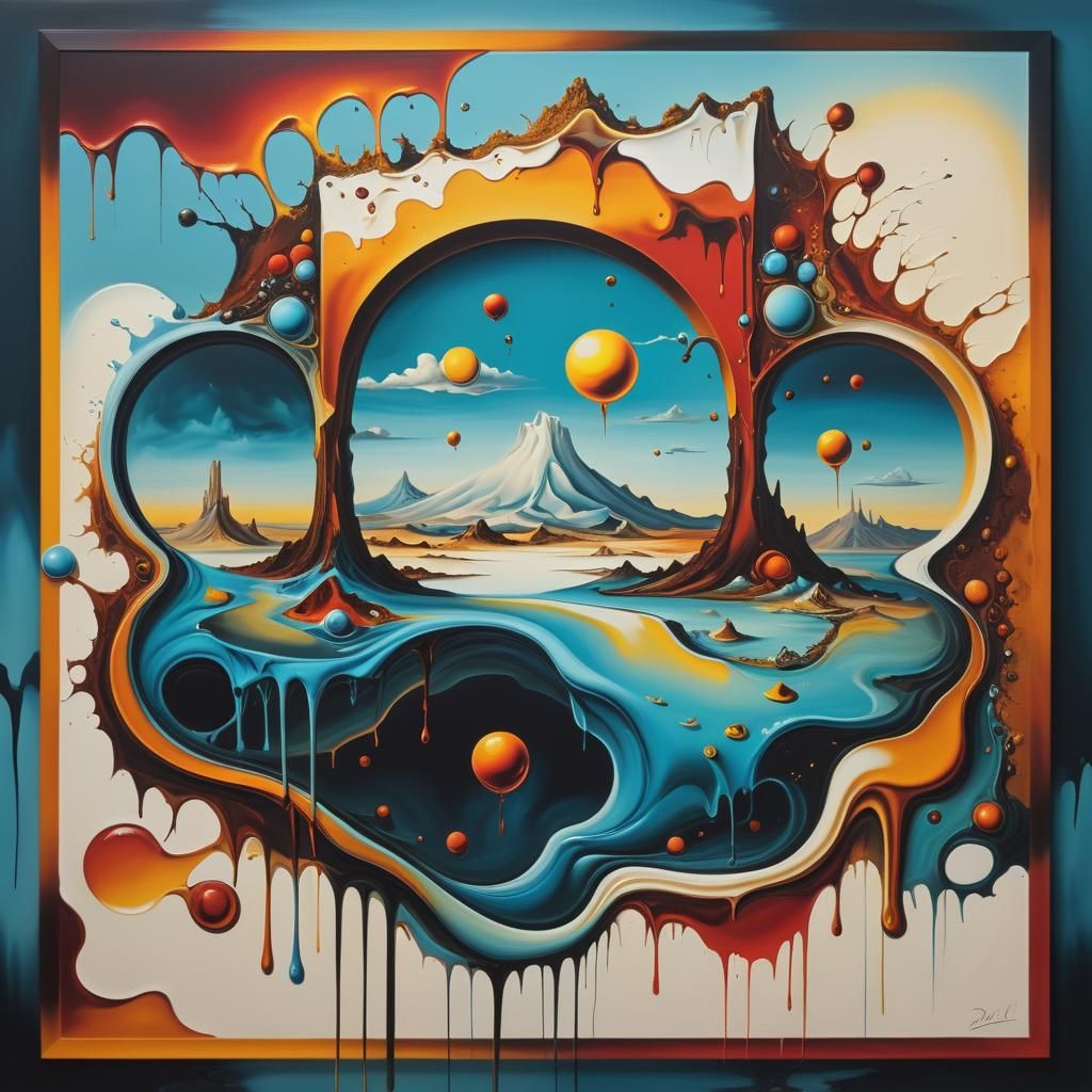 Surreal Landscape in Style of Salvador Dali