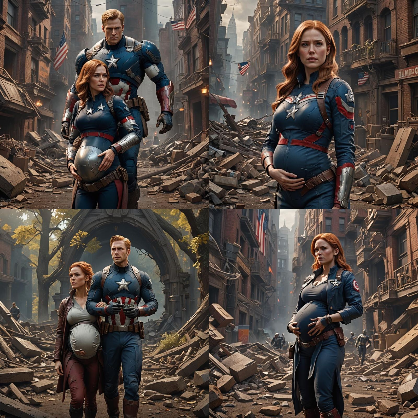 Natacha Romanoff Pregnant: Detailed Fantasy Art