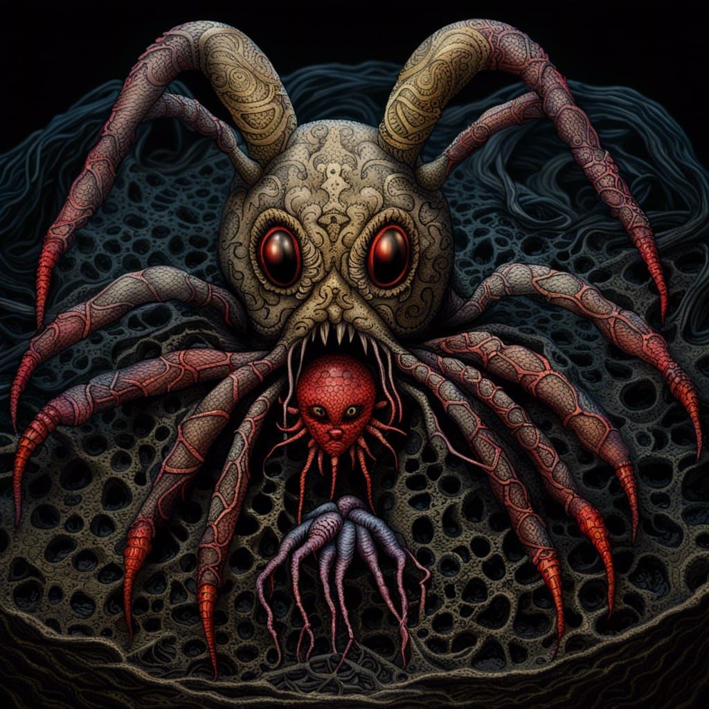 Terrifying Surreal Hyper Abomination Creature