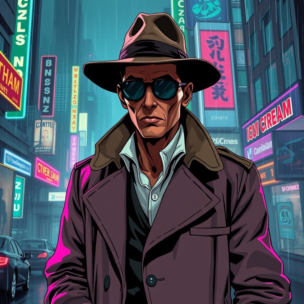 cyberpunk noir detective