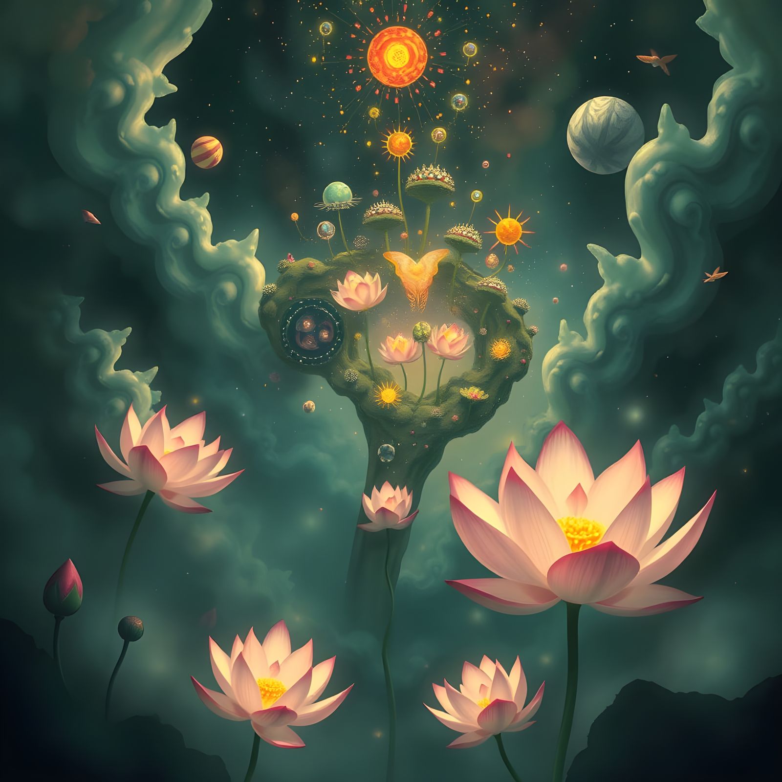 Psychedelic Abstraction of Elaborated Mindscapes