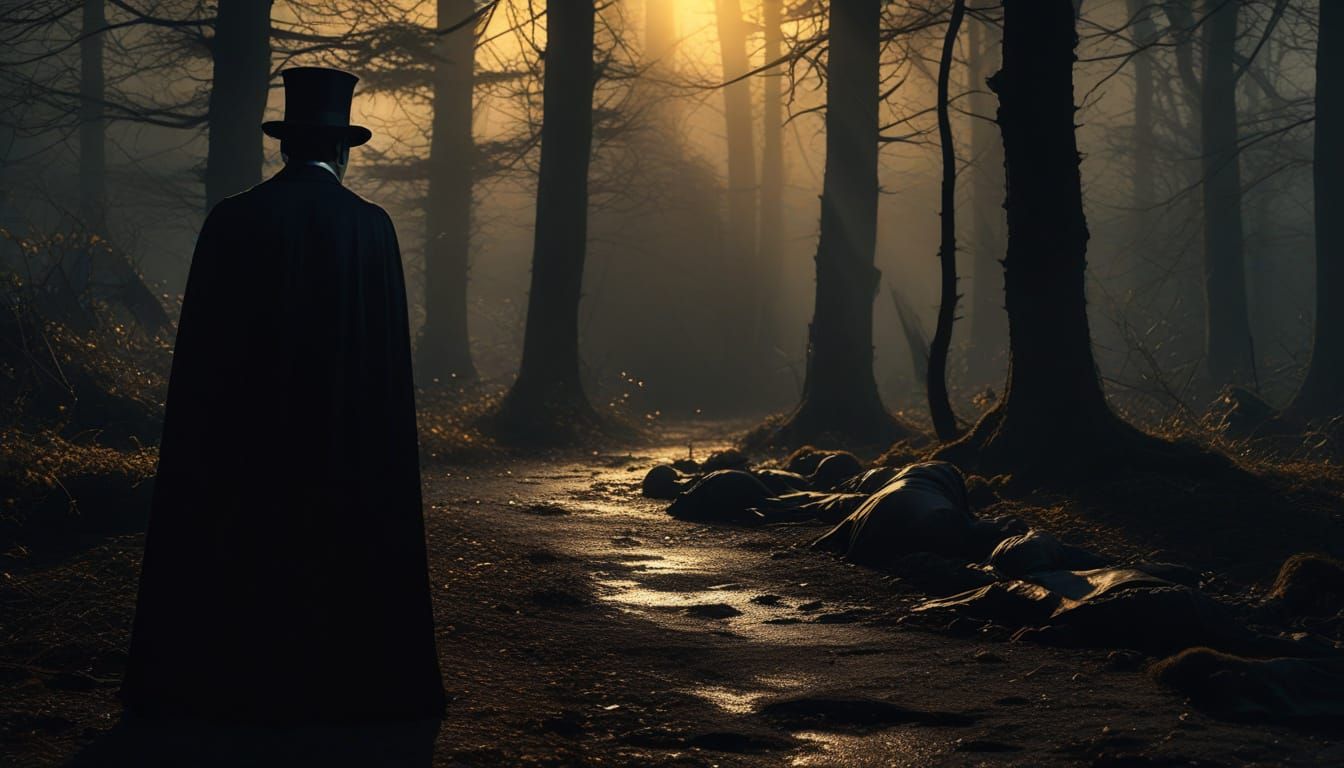 Bela Lugosi as Dracula in Noir Film Still