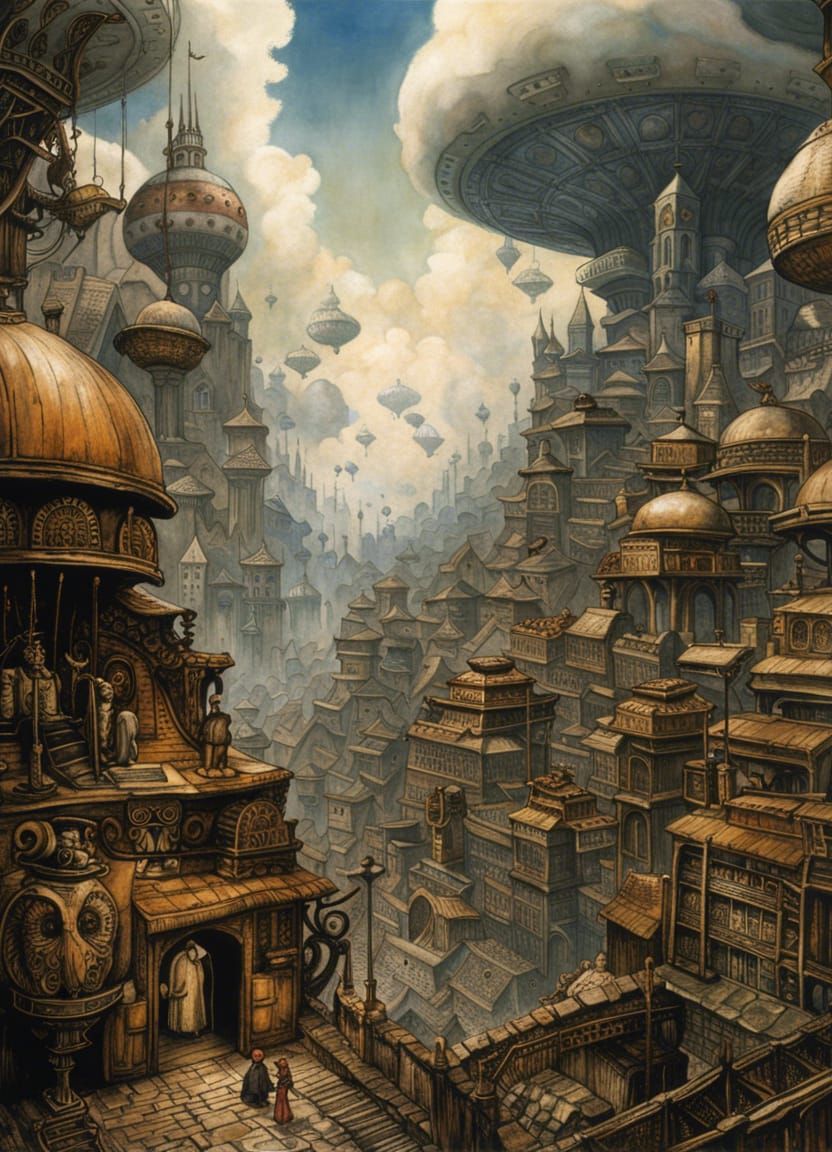 Laputa, City In the Clouds (version 2)