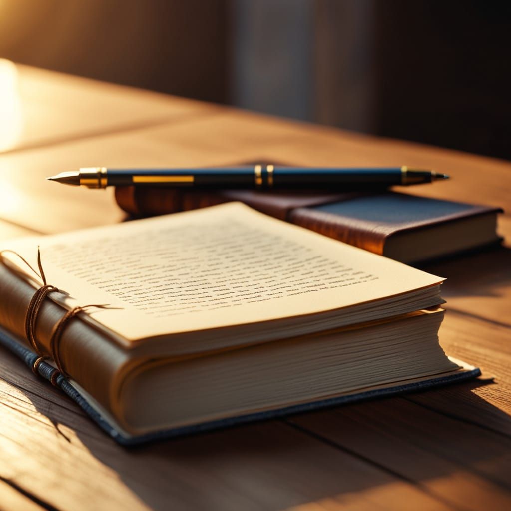 Cozy Study Moment in Golden Light