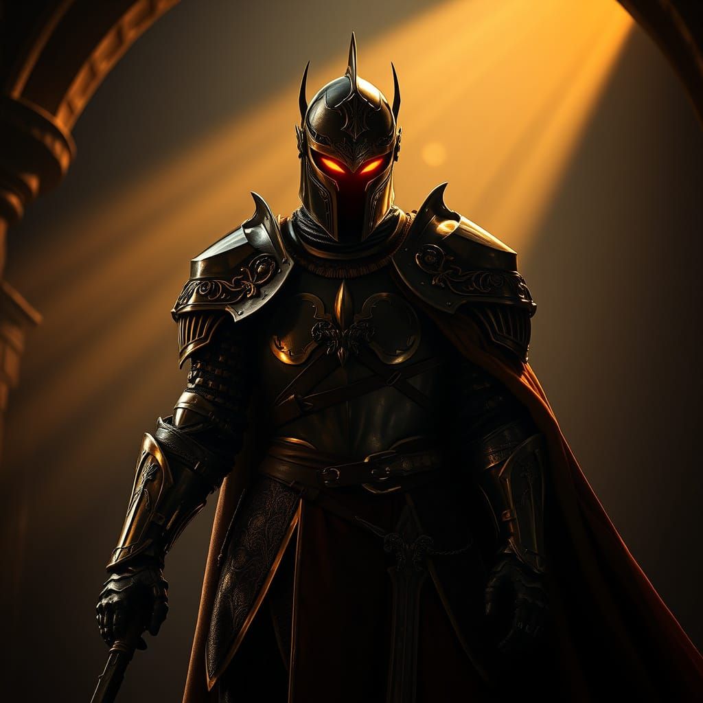 Epic Medieval Fantasy Knight Transforms into Lurking Monster