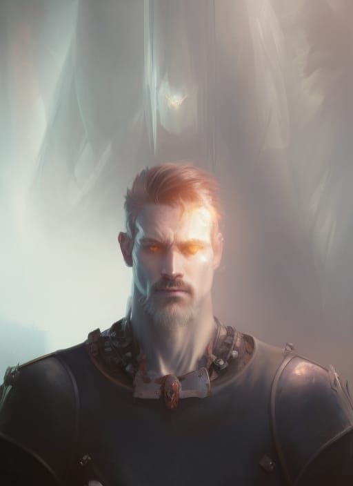 Heartless Knight Portrait in Hyperdetailed Style