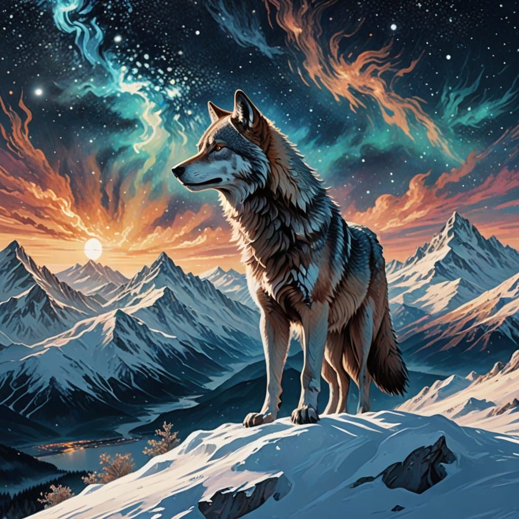 Wolf in Celestial Splendor